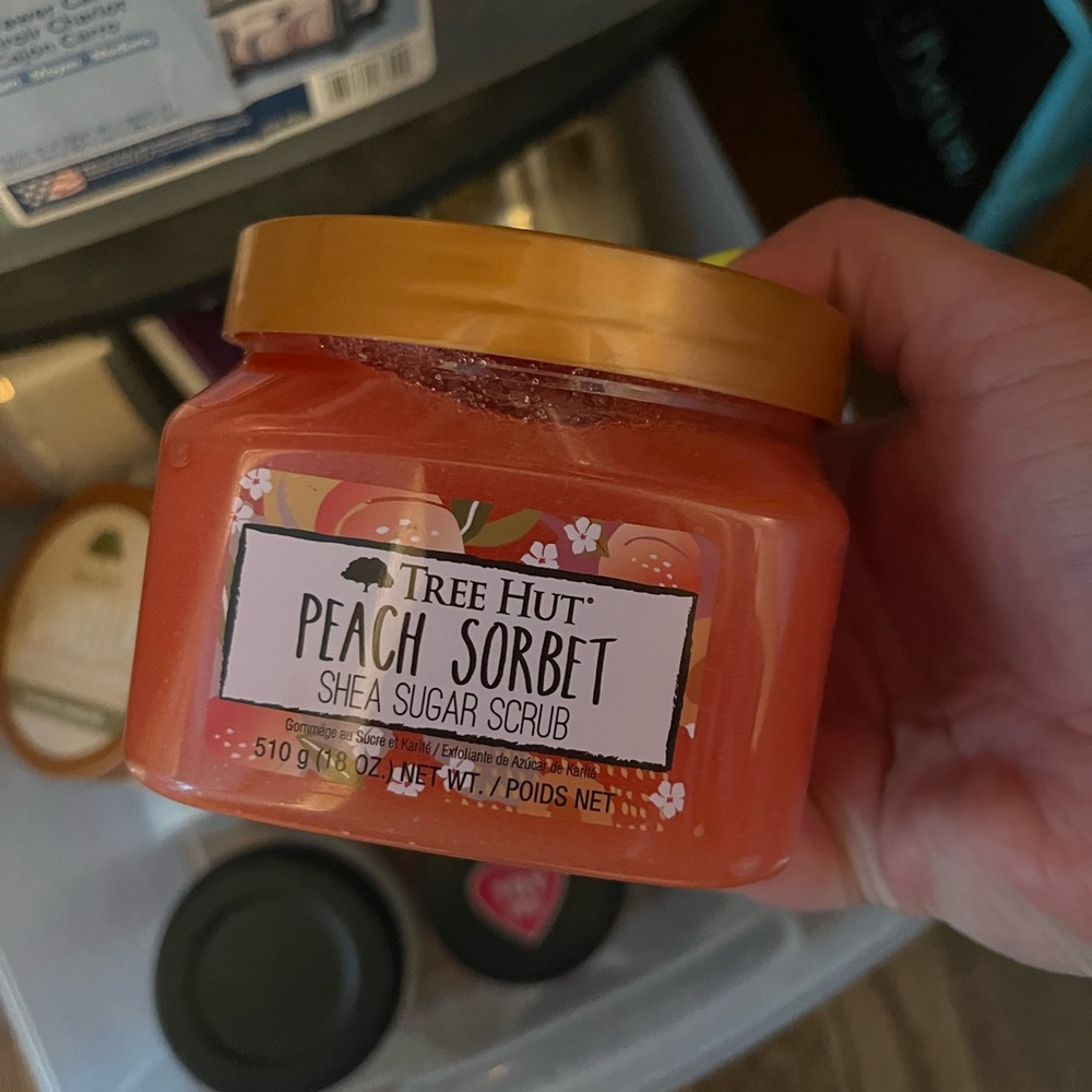 Peach sorbet scrub